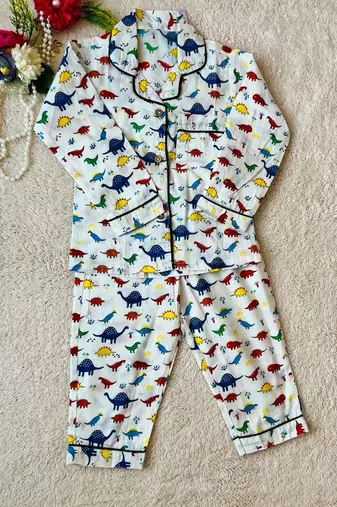 Dinasour printed night suit