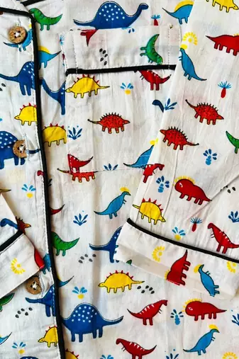 Dinasour printed night suit