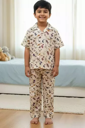 Dino print night suit