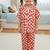 Strawberry red night suit