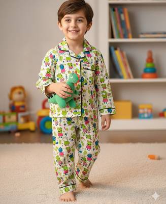 Green peppa pig night suit 1