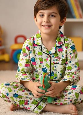 Green peppa pig night suit 4