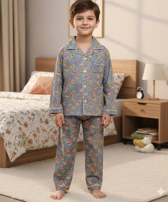 Grey butterfly night suit 1