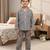 Grey butterfly night suit