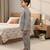 Grey butterfly night suit
