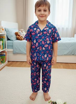 Pink flamingo night suit 1