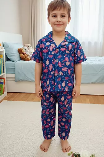 Pink flamingo night suit