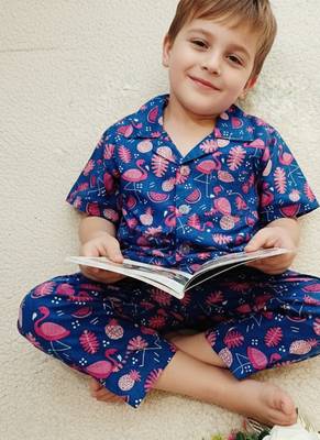 Pink flamingo night suit 2