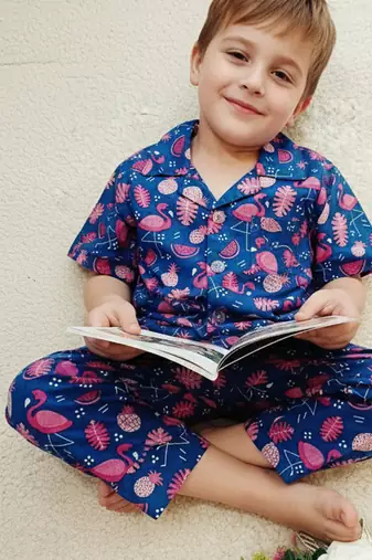 Pink flamingo night suit