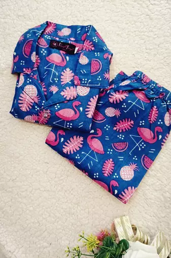 Pink flamingo night suit