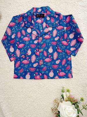 Pink flamingo night suit 4