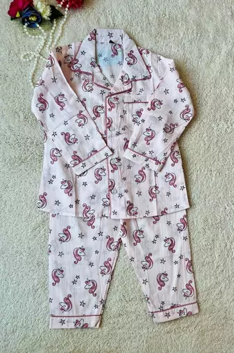 Unicorn printed night suit