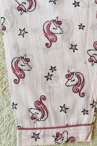 Unicorn printed night suit