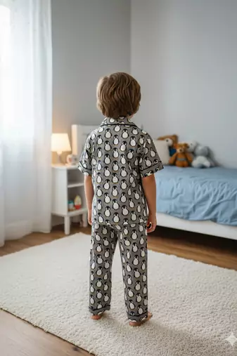 Penguin printed night suit
