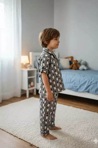 Penguin printed night suit