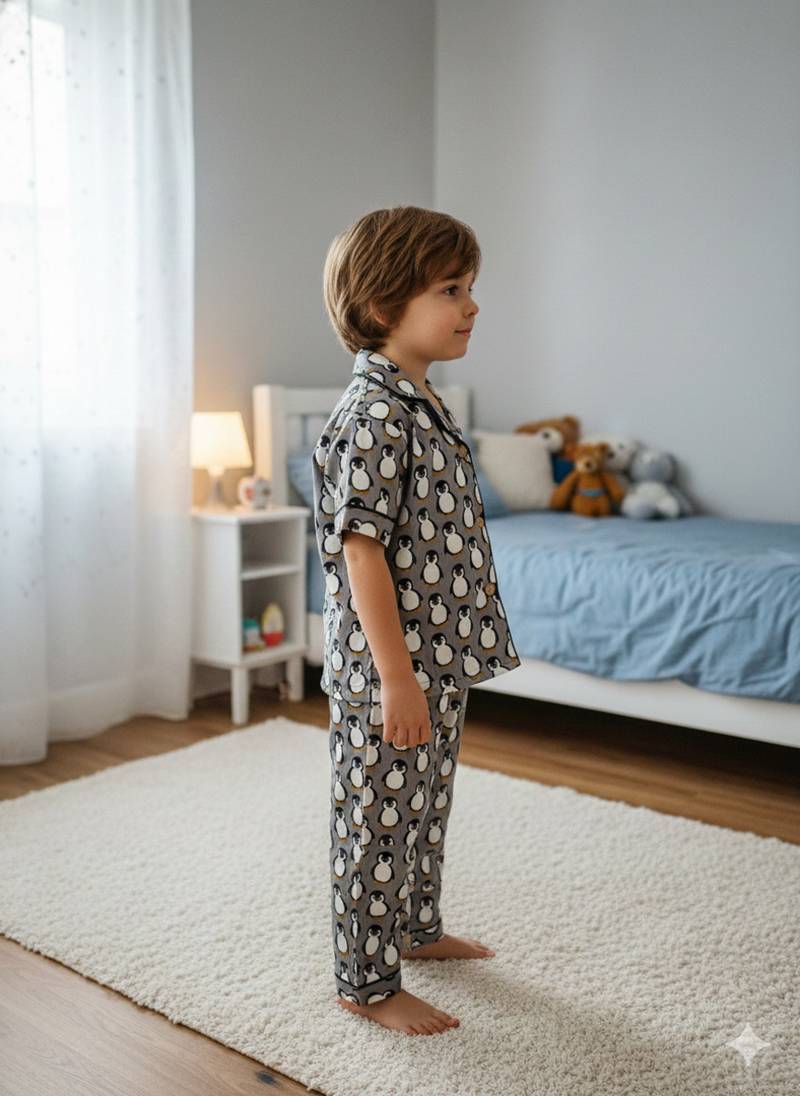 Penguin printed night suit
