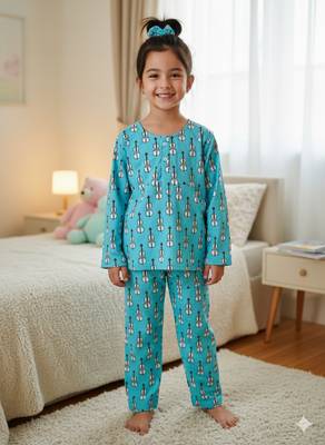 Guitar printed night suit 1