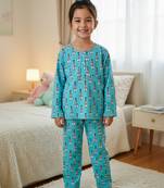 Guitar printed night suit
