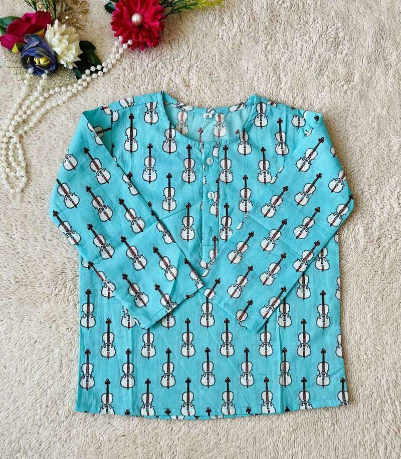 Guitar printed night suit