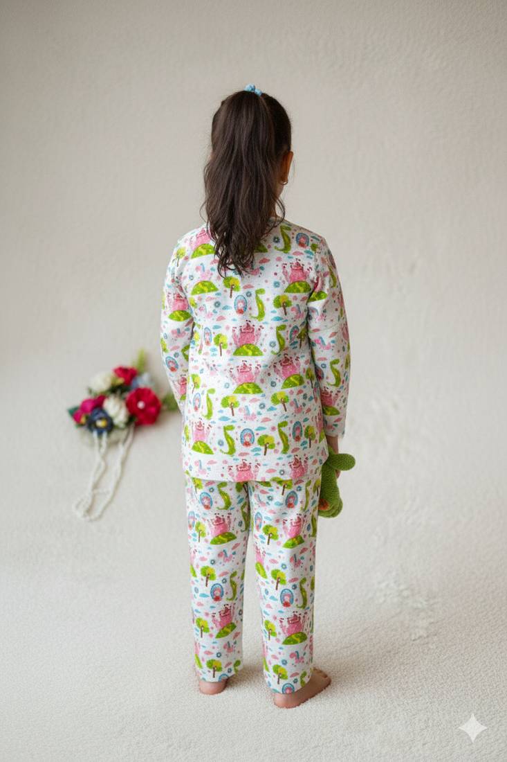 Castle printed night suit