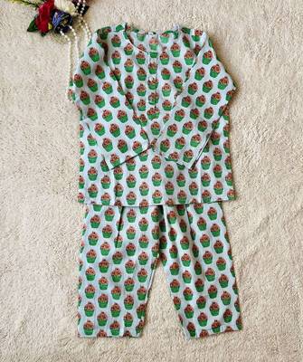 Cupcake printed night suit 4