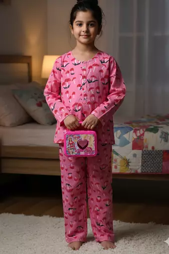 Mushroom printed night suit