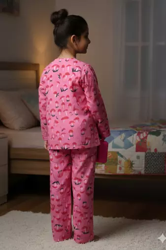 Mushroom printed night suit