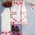 White rayon readymade suit with embroidery & lace border work
