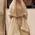 Beige chinon readymade suit with embroidery & sequence work