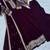 Wine georgette readymade anarkali suit with embroidery & sequence work