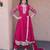 Rani georgette readymade anarkali suit with embroidery & sequence work