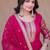 Rani georgette readymade anarkali suit with embroidery & sequence work