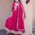 Rani georgette readymade anarkali suit with embroidery & sequence work