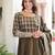Mehendi vichitra readymade anarkali suit with zari embroidery & sequence work