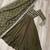 Mehendi vichitra readymade anarkali suit with zari embroidery & sequence work
