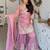 Pink Color Embroidery And Sequance Work Silk Blend Salwar Suit