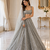 grey sequin silk blend lehnga Choli Set