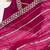 rani pink color sequins thread dori work Georgette saree