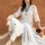 Women Floral Embroidered Regular Thread Work Pure Cotton Kurta with Trousers & With Dupatta