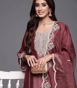 Women Ethnic Motifs Embroidered Kurta with Trousers & Dupatta