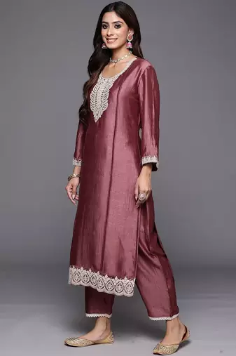 Women Ethnic Motifs Embroidered Kurta with Trousers & Dupatta