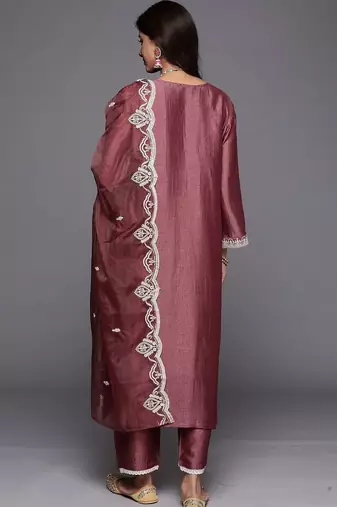 Women Ethnic Motifs Embroidered Kurta with Trousers & Dupatta
