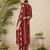 Women Printed Pleated Pure Cotton Kurta with Trousers