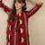 Women Printed Pleated Pure Cotton Kurta with Trousers