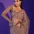 light brown color equence dori zari work jhalar border work Net saree