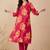 Women Floral Printed Regular Pure Cotton Kurta with Trousers