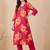 Women Floral Printed Regular Pure Cotton Kurta with Trousers