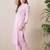 Floral Embroidered Mandarin Collar Thread Work Pure Cotton Kurta With Trouser