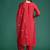 Ethnic Motifs Embroidered Liva Kurta With Trousers & Dupatta