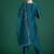 Women Floral Embroidered Regular Sequinned Kurta with Trousers & With Dupatta